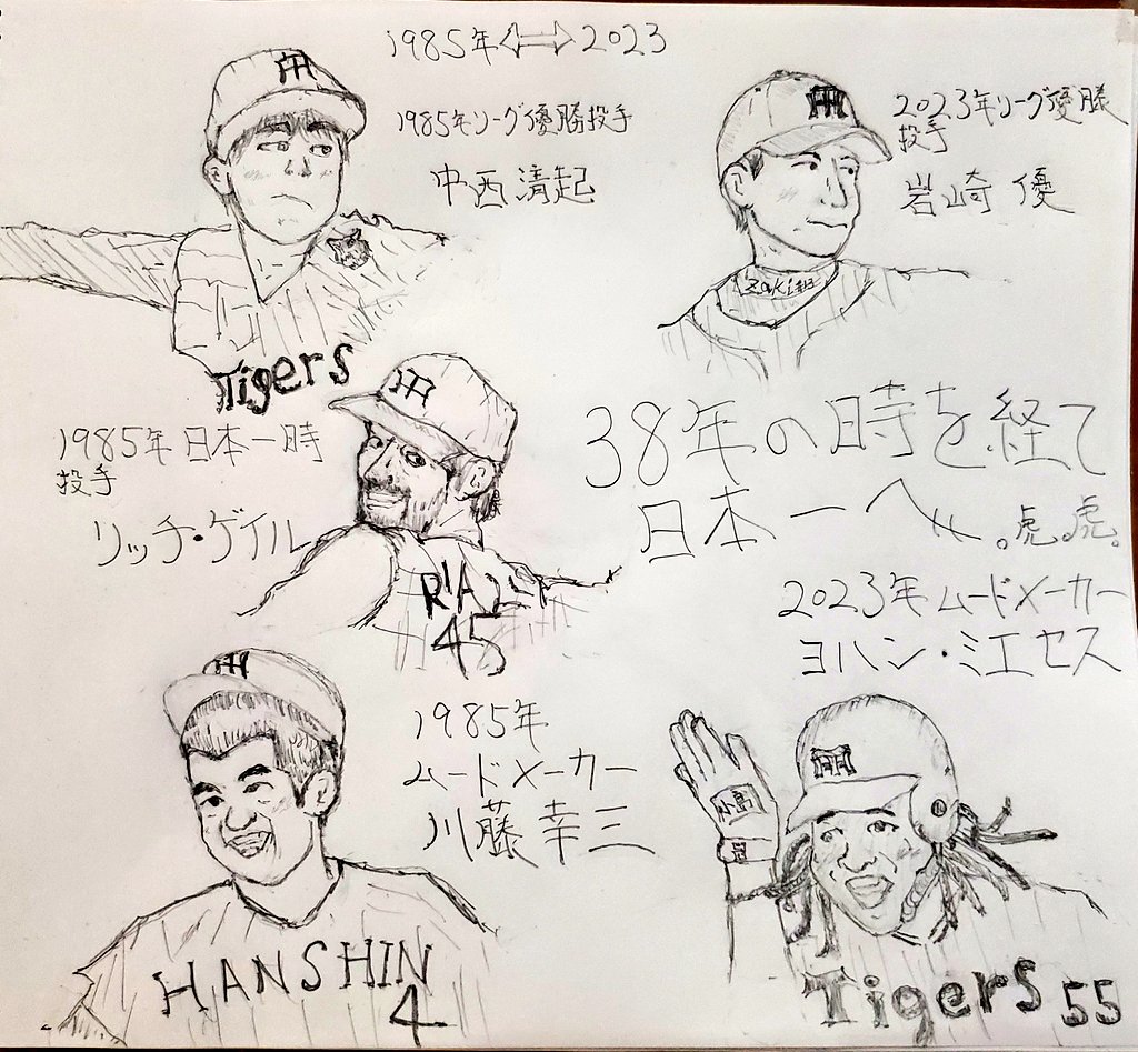 🥎日本一だぁ～～～～っ‼️🐹🔔🥎
おれは阪神タイガースが大好きだぁ。
監督 コーチ 選手 スタッフ バッピ裏方
阪神OB 阪神園芸 球場職員 虎ファン
みんな大好きだぁ🍀🐹
あんな強いオリックスと最後の対戦が観れるなんて幸せだぜぇ
阪神タイガース本当にありがとう。
いや…野球本当にありがとう。 