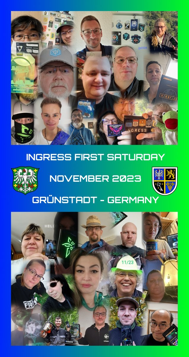 #IngressFS #お家でFS #VirtualFirstSaturday #FSatHome #IngressFSatHome #Ingress #RheinNeckar #Metropolregion #Grünstadt #FSRheinNeckar  IFS Grünstadt GER November2023