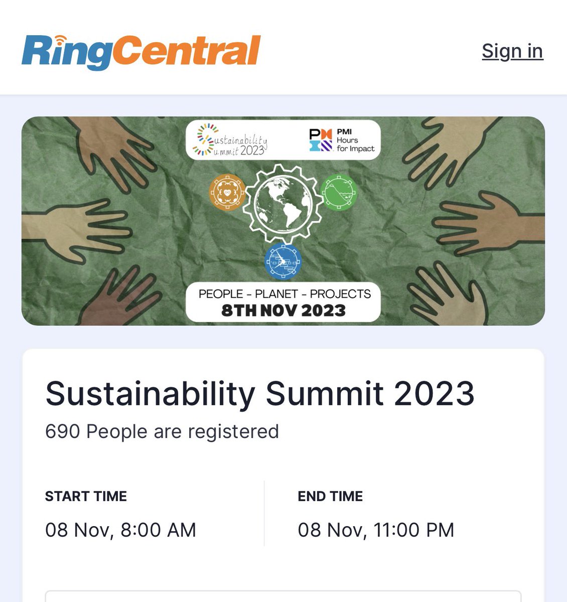 Hi everyone. I’ll be giving the opening keynote for the Project Management Institute sustainability summit next Wednesday. So much opportunity for so many people to influence positive change. Do join the webinar (it’s free!) hopin.com/events/sustain…
