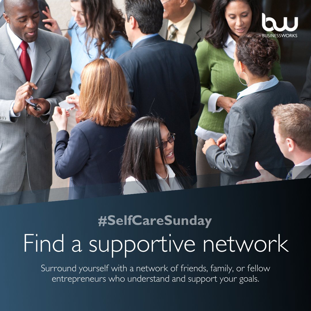#SelfCareSunday

Find a supportive network

Surround yourself with a network of friends, family, or fellow entrepreneurs who understand and support your goals.

#SupportiveNetwork #EntrepreneurCommunity #DreamSupporters #MotivationSquad #SuccessCircle #GoalCrushers