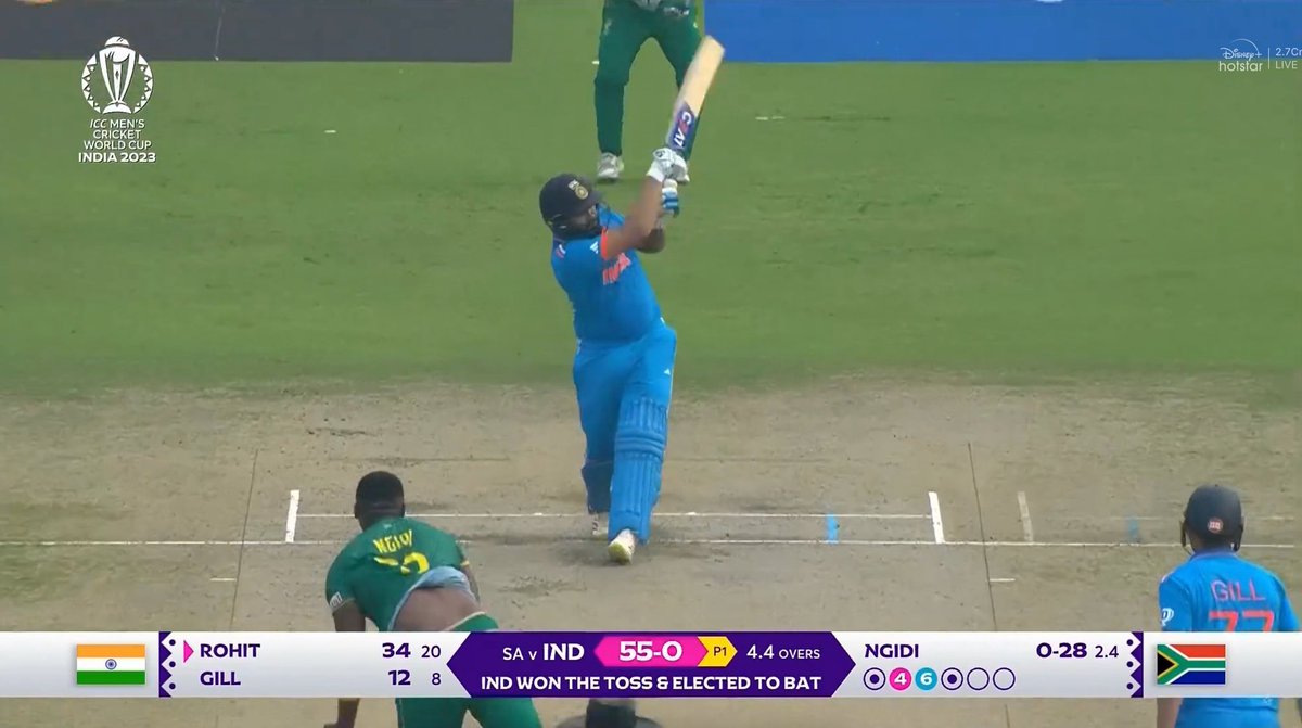 <a href="/daniel86cricket/">Daniel Alexander</a> <a href="/imVkohli/">Virat Kohli</a> Rohit Sharma hit six when team score was 55 to give tribute to Sri Lanka 55 allout!!!