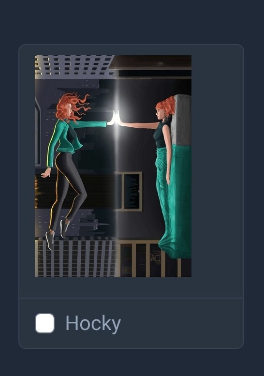 One of my friends has entered an art comp &amp; needs votes to win. 

Vote for 'Hocky' - it's the painting pictured below

strawpoll.com/YVyPmKeRAnN

#art #comics #webcomic #TwitterArt #XArt #artist #artists #ArtistsOntwitter #ArtistsOfTwitter
#PleaseShare #competition #PleaseHelp