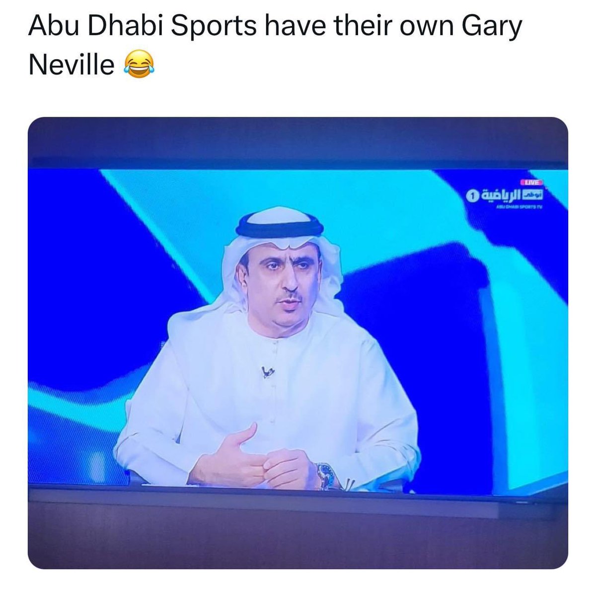 HenryJupp's tweet photo. @GNev2 are you doing the punditry in Saudi now? https://t.co/dNGswXHs6V