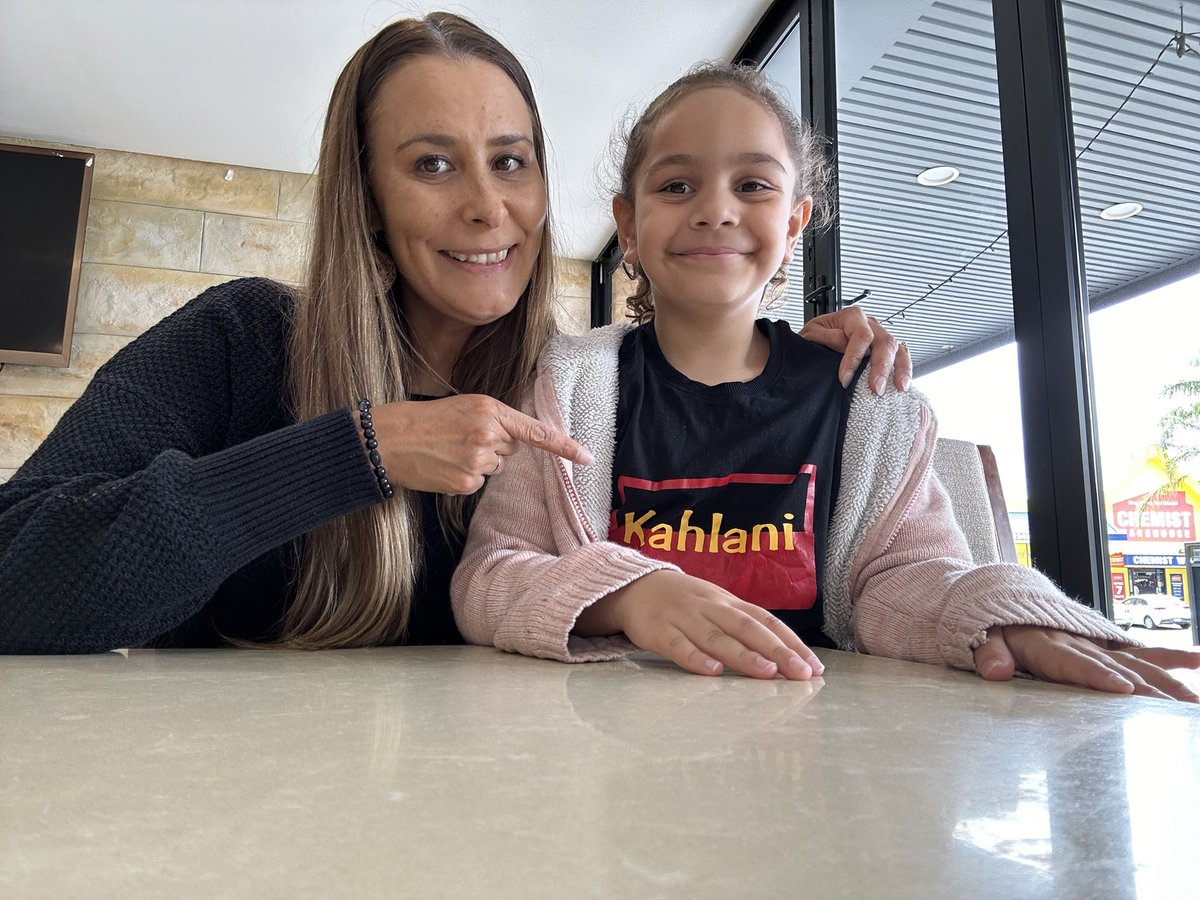 The power of relationships and connections. My cousin Bronwyn and my beautiful niece, Kahlani – proud student at @toongabbie East PS led by her deadly principal <a href="/HaggettKristy/">Kristy Haggett</a> who I met last week. Khalani was so shocked and proud to hear her principal say she met me. 
This yarn