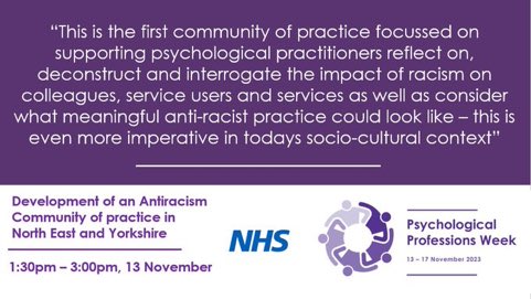This promises to be one of the highlights of #PPWeek23, including contributions from CoP participants. To find out more, register here: events.england.nhs.uk/events/develop…
