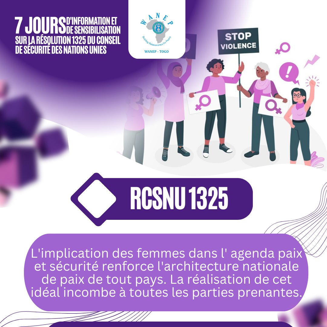 La mise en œuvre de l'agenda Femme, Paix et Sécurité nécessité l'engagement de tous.
#WomenPeaceSecurity
#PeaceBegins #wps2023 #un1325 #paix #securité <a href="/WANEP_Regional/">WANEP_Regional</a>  <a href="/NoraNoviekou/">Nora Noviekou</a> <a href="/Seyram_adiakpo/">Seyram Adiakpo</a> <a href="/AhouefaAssinou/">Pascaline Ahouefa Assinou D.</a>
