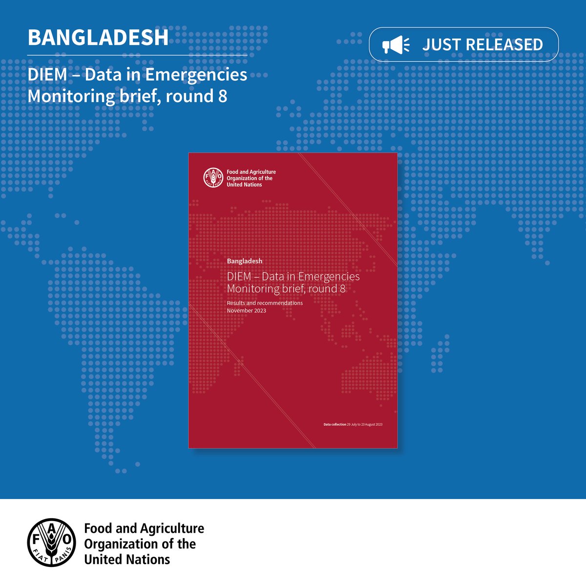 Discover key findings and recommendations for humanitarian actors to utilize when planning and implementing data-driven programming to sustain livelihoods in #Bangladesh.
Check out the new #DataInEmergencies monitoring brief for the eighth round 👉bit.ly/40pCHUa