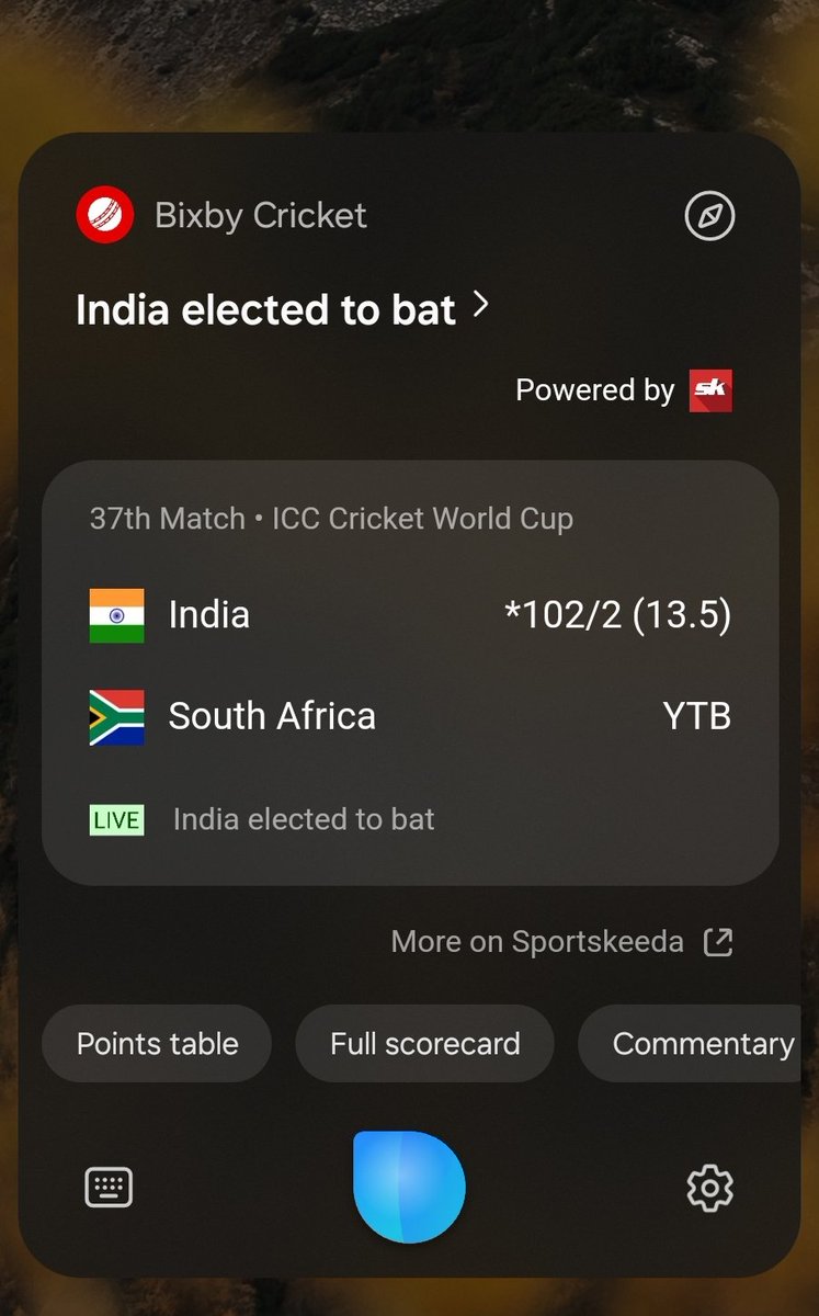 Did you know Bixby can do even this #INDvSA #Samsung #IndiavsSriLanka