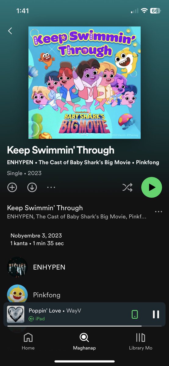 idalsoinnie's tweet image. every time i think about enhypen and go “i haven’t heard about them in a while” i look them up on spotify and shit like this comes up.
