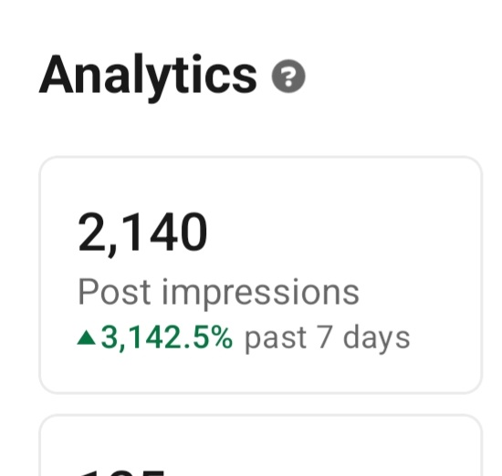 _ybash_'s tweet image. This is what happens when u don't post on linkedin for a while ..... 🌝