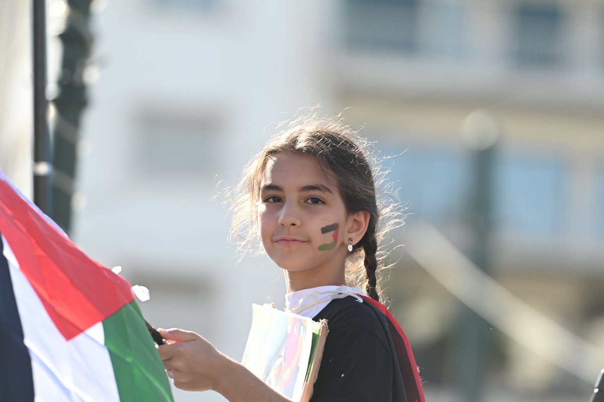 Pro-Palestinian demonstrate in #Athens