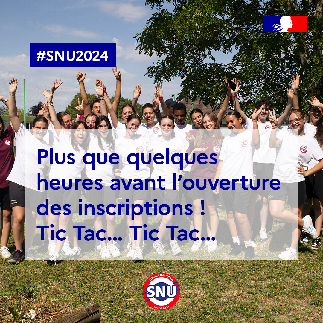 ⏳ #SNU2024 Plus que quelques heures avant l’ouverture des inscriptions!