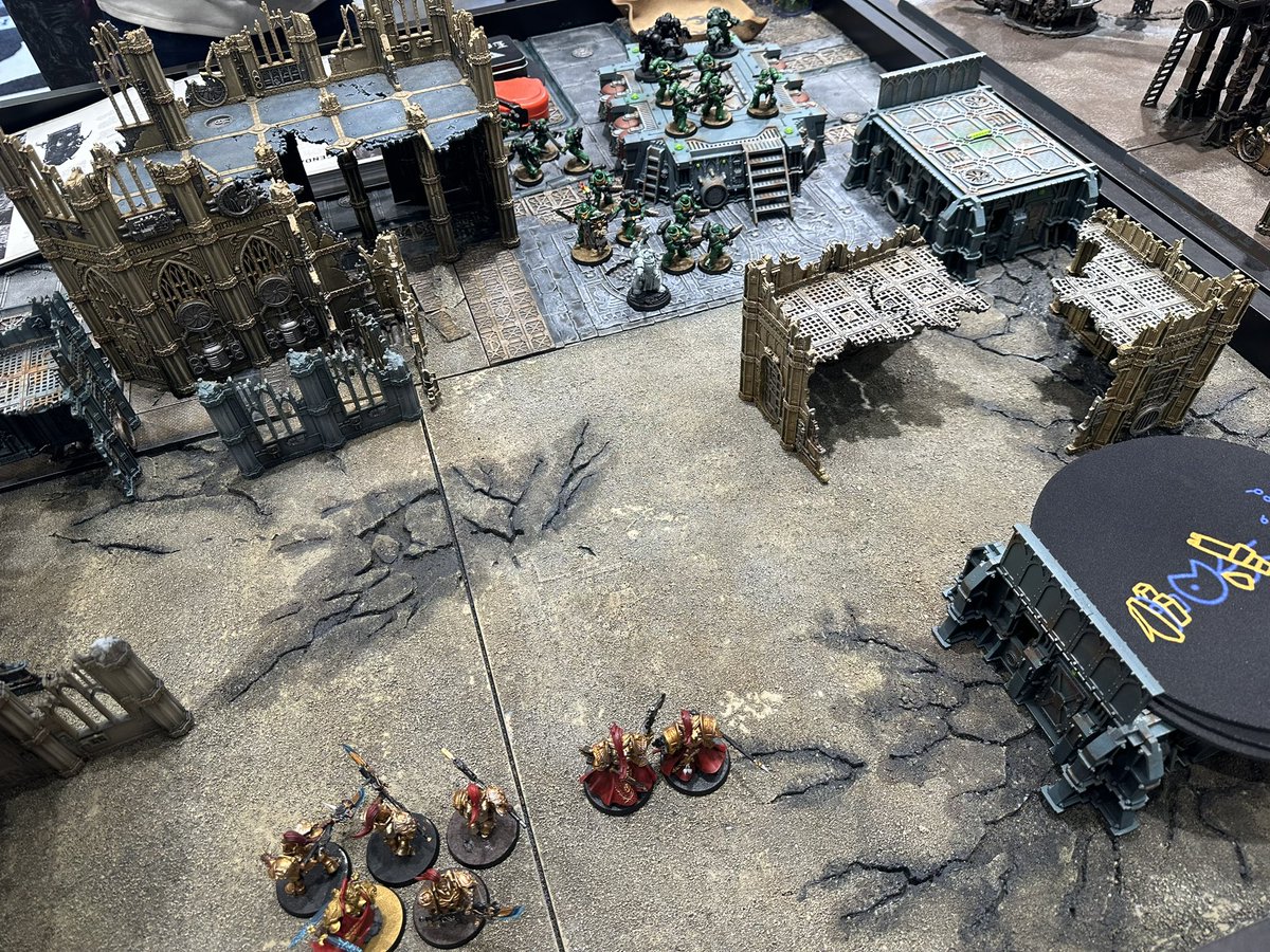 Sakura__Tsunami's tweet photo. #WH_BOGS
Friendly military exercise between the Salamander Chapter and the Custodes https://t.co/UT53gcgGwc