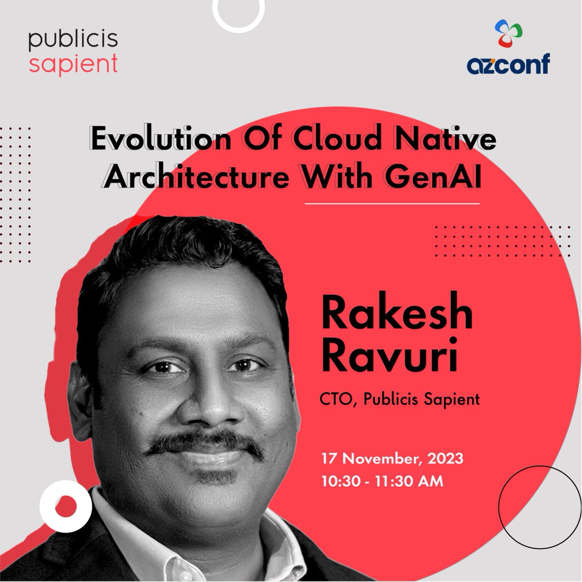 rravuri's tweet photo. Get ready for AZConf 2023, Asia's largest Cloud and AI conference. I am going to share my thoughts on the evolution of cloud native architecture with the advent of AI.
Know more: https://t.co/hTgvkHEcTs
#ThriveAtPS #AZConf2023 https://t.co/TT1gfPp4iO