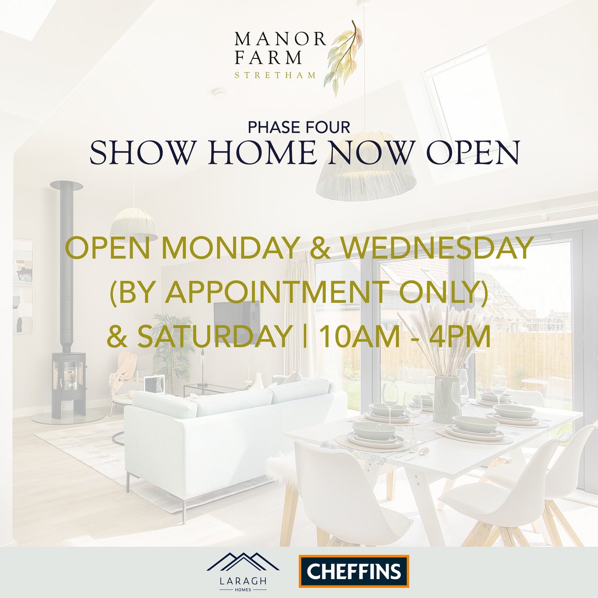 Come and view our Manor Farm show home! 🎉 Open Mondays, Wednesdays and Saturdays from 10am-4pm, by appointment only. Call the team at Cheffins on 01353 654900 to book your appointment.
#ShowHome #NewHomesForSale