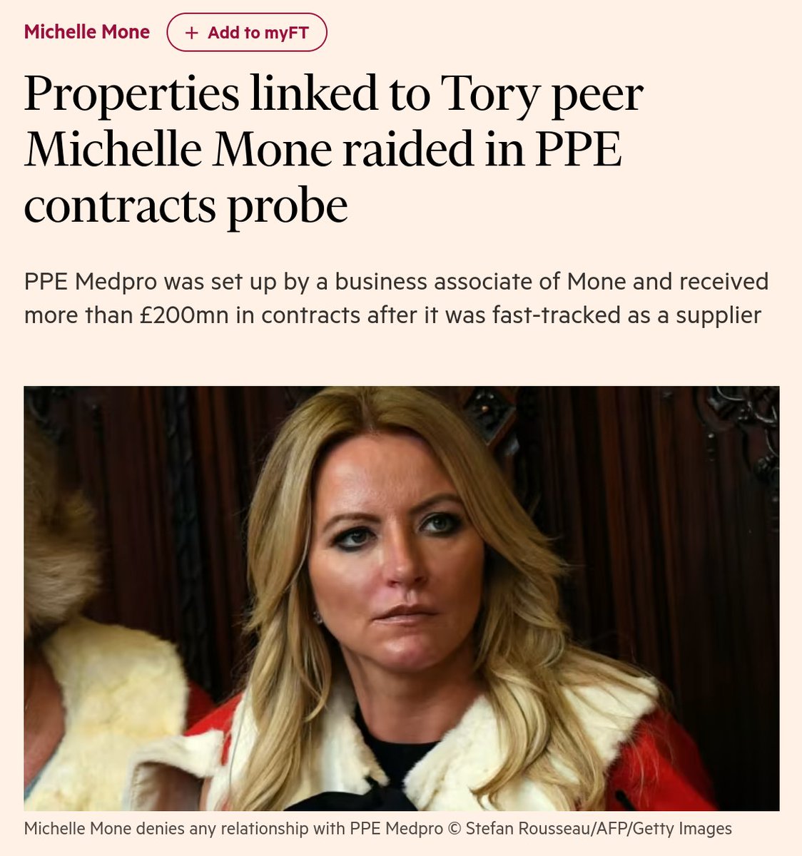 🔴MICHELLE MONE  

RETWEET if you agree Baroness Mone should be investigated.  

#PPEScandal