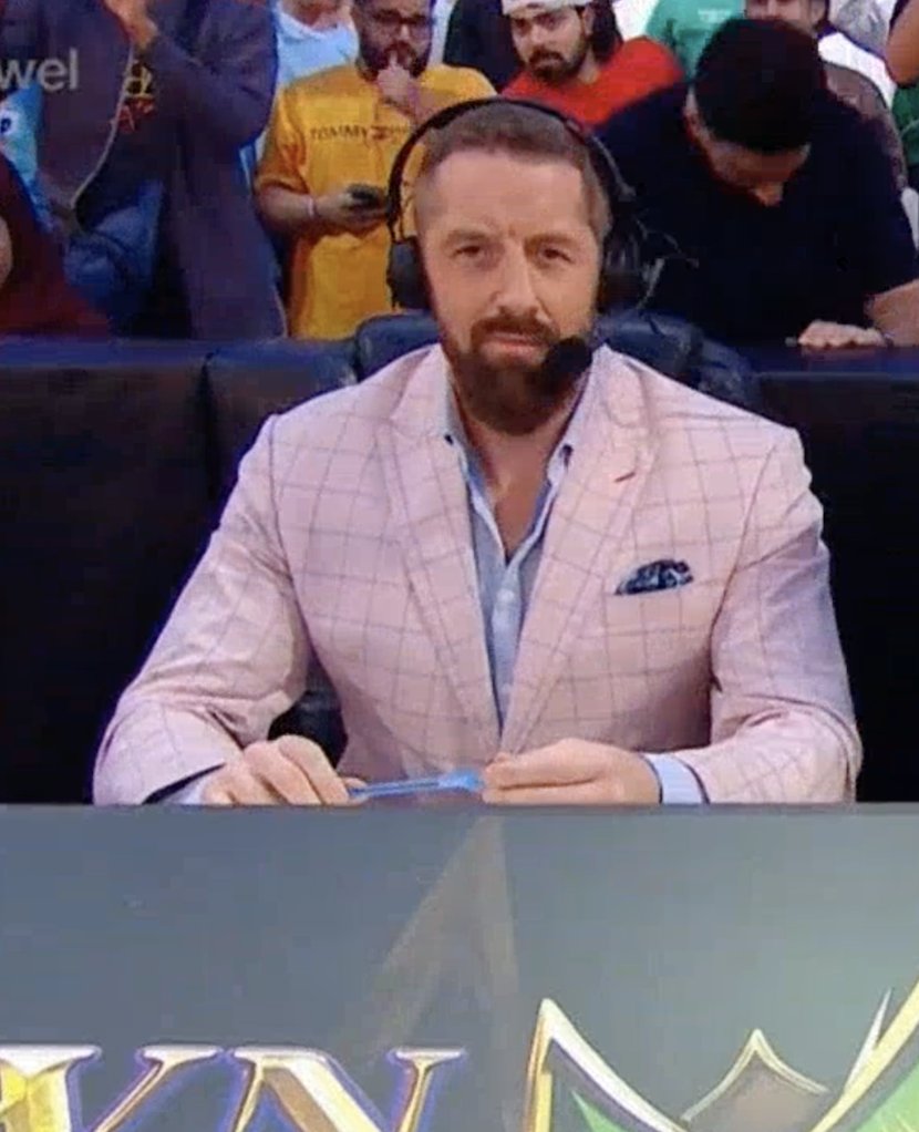Style is universal. @StuBennett dressed in a custom @NasirSuits commentating @WWE Crown Jewel in Riyadh, Saudi Arabia. Now taking in person consultations in the South Florida area. Book your appointment today. nasirsuits.com