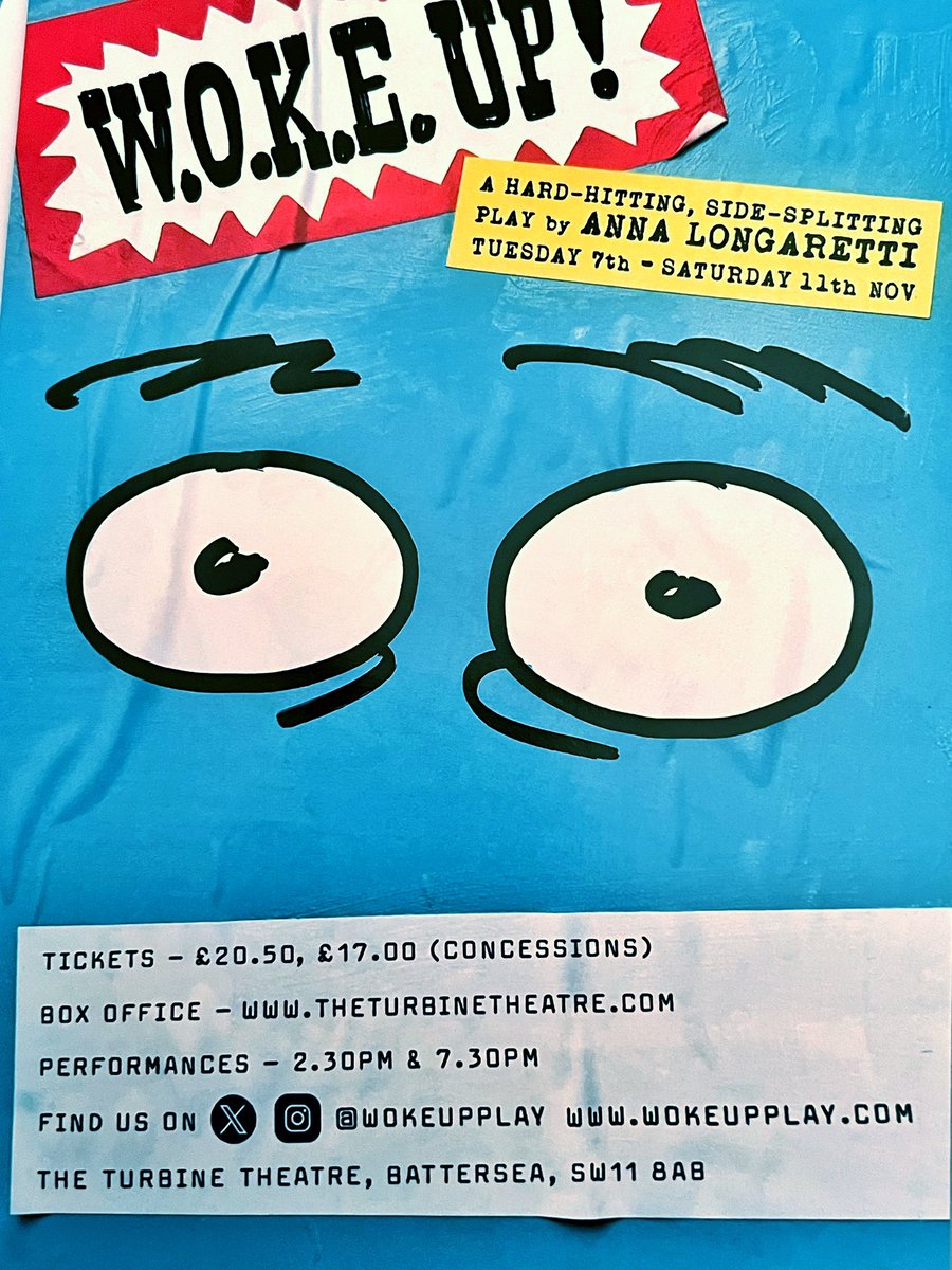 …don’t be put off by the title, my Missus’ play set in Adland is well balanced…it’s SERIOUS and it’s SERIOUSLY FUNNY! <a href="/Campaignmag/">Campaign</a> <a href="/The_IPA/">Institute of Practitioners in Advertising (IPA)</a> <a href="/davetrott/">dave trott</a> <a href="/davedyecom/">dave dye</a> <a href="/Coy_Com/">Coy! Communications</a> <a href="/TurbineTheatre/">The Turbine Theatre</a> <a href="/wokeupplay/">WOKEUPPLAY</a> <a href="/katyschmaty/">Kate Henderson</a> <a href="/LoretteNettar/">LoretteNettar</a> #wokeupplay #advertising #theatre #comedy