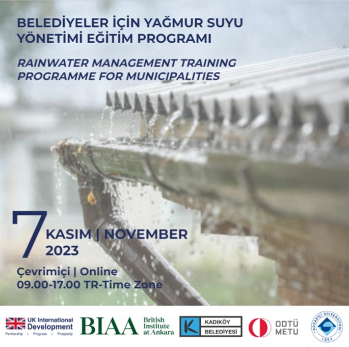 EĞİTİM PROGRAMI! @theBIAAnkara liderliğinde @kadikoybelediye ortaklığı ile düzenlediğimiz, yağmur suyu hasadı eğitim programımız, @UKinTurkiye International Development Program fonu ile düzenleniyor. Kayıt için: biaa.ac.uk/rainwater-harv…