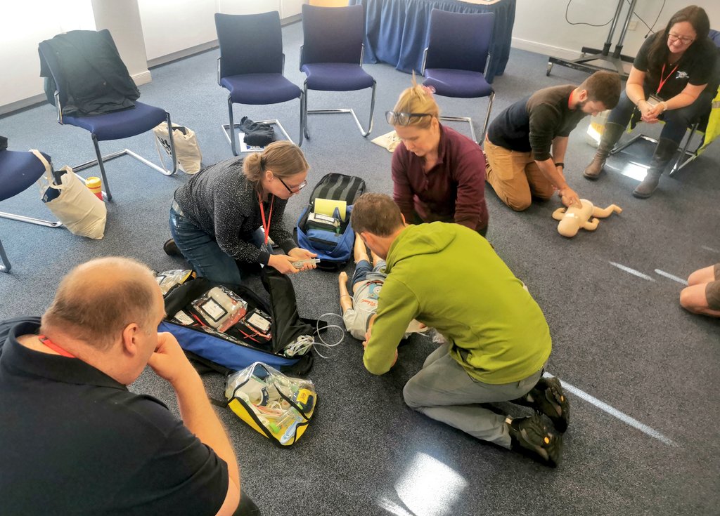 Volteral's tweet photo. Sunday & it's all gone #Cardiac on the @BASICSScotland @_ALSG_ #PHPLS course at Stirling! #BLS #PALS πβ‘π The pulse is strong with these candidates & instructors! Doctors Paramedics & Nurses πͺπ https://t.co/vKQh33BvYF