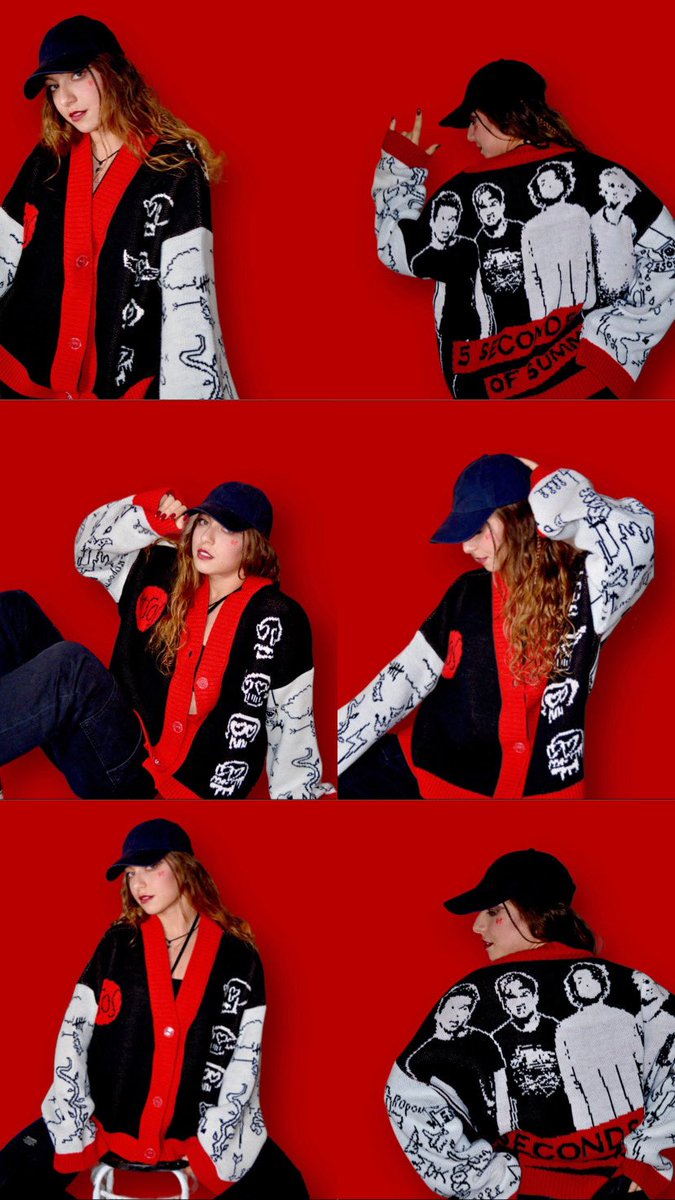 GinieTomlinson's tweet photo. NOS CARDIGANS 5SOS X DINSTINCTIVA SONT DÉSORMAIS DISPONIBLES 🥳🥳❤️
https://t.co/796wCt3N25
#5sos #5secondsofsummer #5sos5 #soundsgoodfeelsgood #calm #youngblood #5sosmerch https://t.co/yct9Jb3FKJ