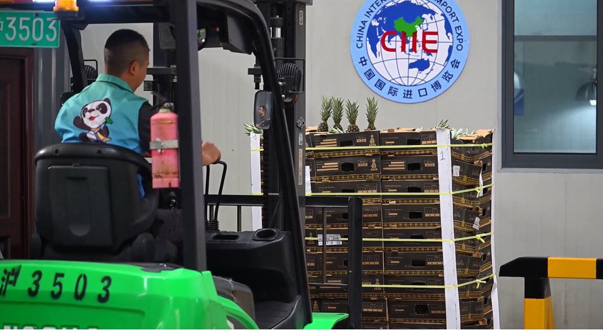 WilliamTchekpe's tweet image. 🚩 🇧🇯🤝🇨🇳  l&apos;#ananas pain de sucre du #Bénin a passé tous  les contrôles sanitaires de la douane chinoise et fait son entrée officielle sur le marché chinois dans le cadre du China International Import Expo @ciieonline #CIEE2023 #Fierement229 #wasexo