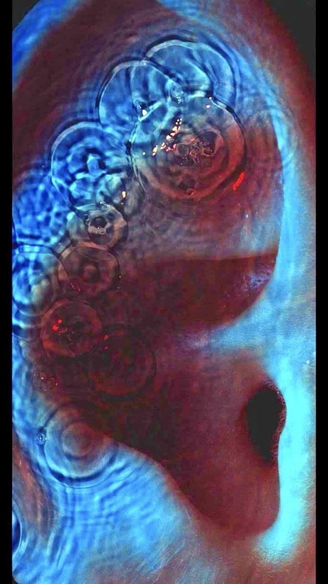 pinkfloyd's tweet photo. Released today in 1971 in the UK was Pink Floyd's Meddle, which got to number 3 in the UK album charts, and seemed to have an abstract cover. However, when opened fully, the ear (with water ripples added over) is clearly visible... https://t.co/b0mMaDDhmI