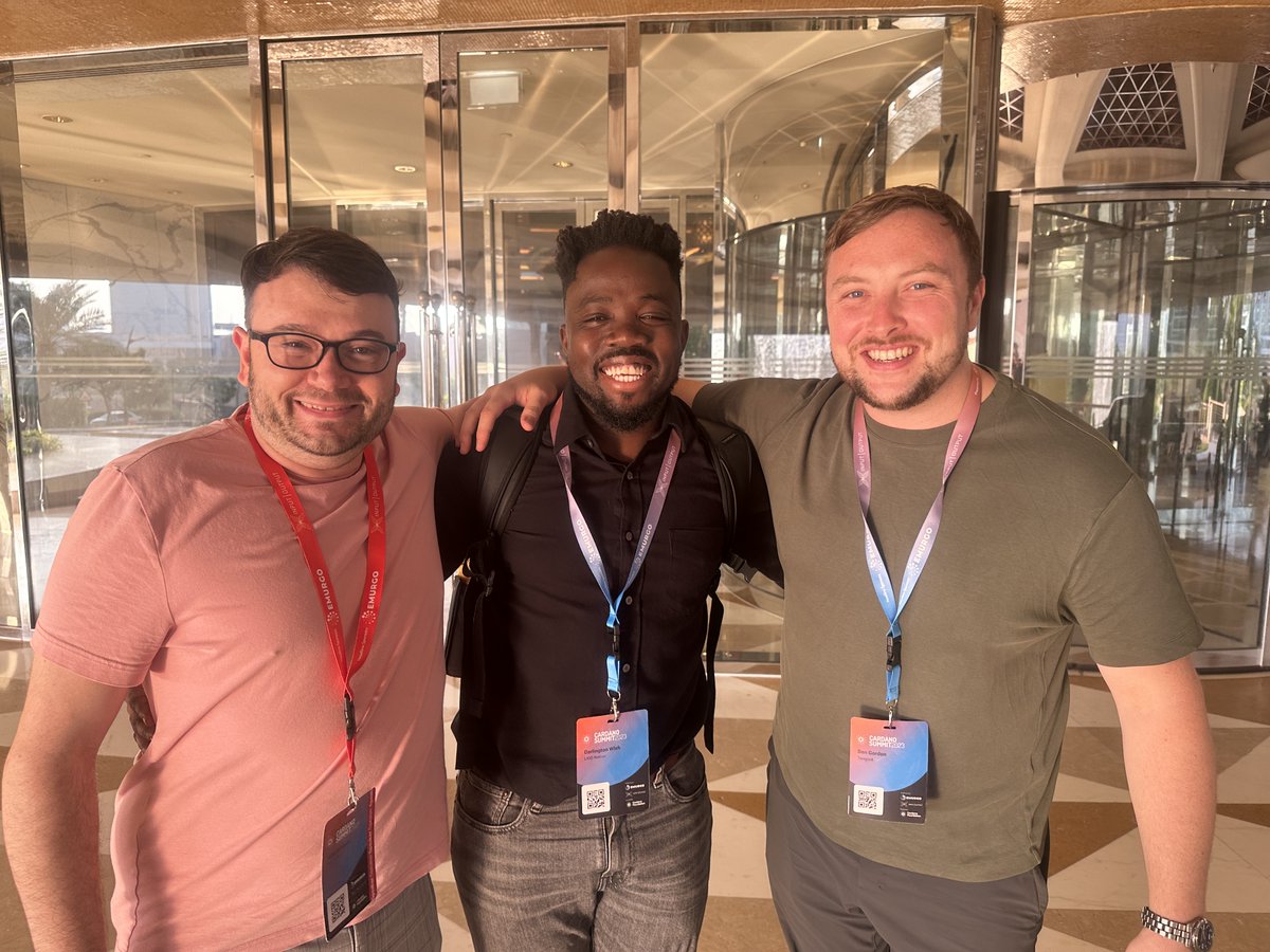 TangentADA's tweet image. We have a rule. 👑
Talk first, photo second. 
Meeting inspiring people and diving deep into non-blockchain &amp;amp; #Cardano discussions. 
Here&apos;s a few from the past couple of days.
Exclusively at the #CardanoSummit2023 🇦🇪