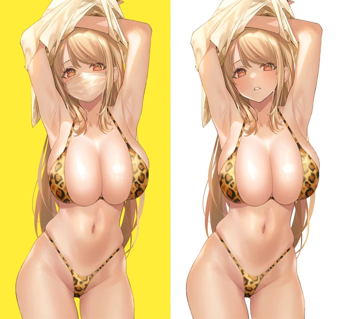ユニオンクリエイティブ様より【ヒョウ柄の水着】イラストがフィギュア化されました! 現在予約受付中ですので、ご興味のある方は是非! 表情の付け替えパーツ付属