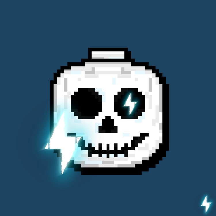 TSD0s's tweet photo. Skele Logo Pixel Art🎨
Skeleton head with MY logo in the eye⚡️
I quite like the Lego skeleton💀
/ #pixel #pixelart #art #skeletonart #lego #legoskeleton #legoart / https://t.co/IZ9z1e8lRO