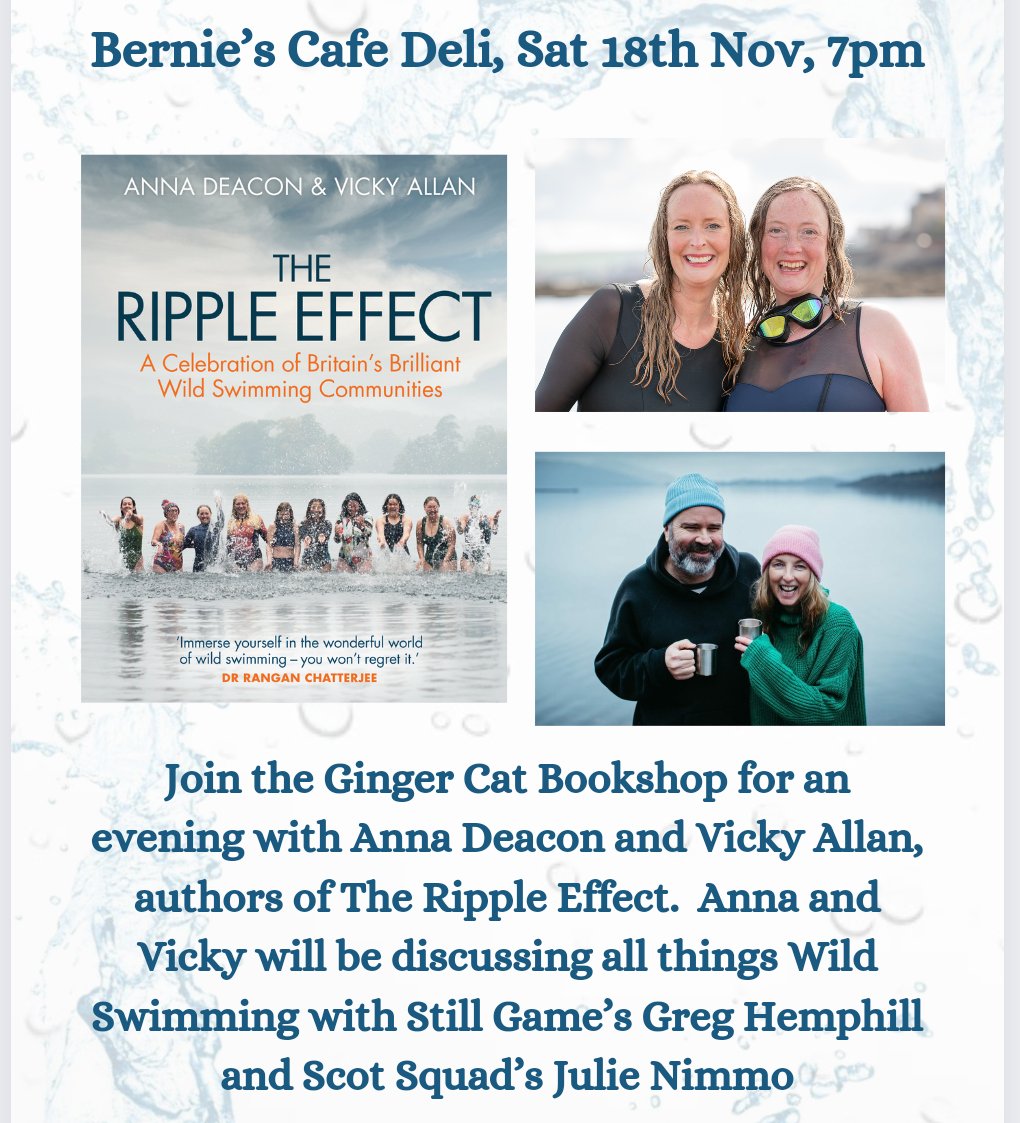 Only a few tickets remaining 🏊‍♂️🏊 eventbrite.co.uk/e/717943176367… #wildswimming #wildswimmingscotland #books @AnnaDeacon