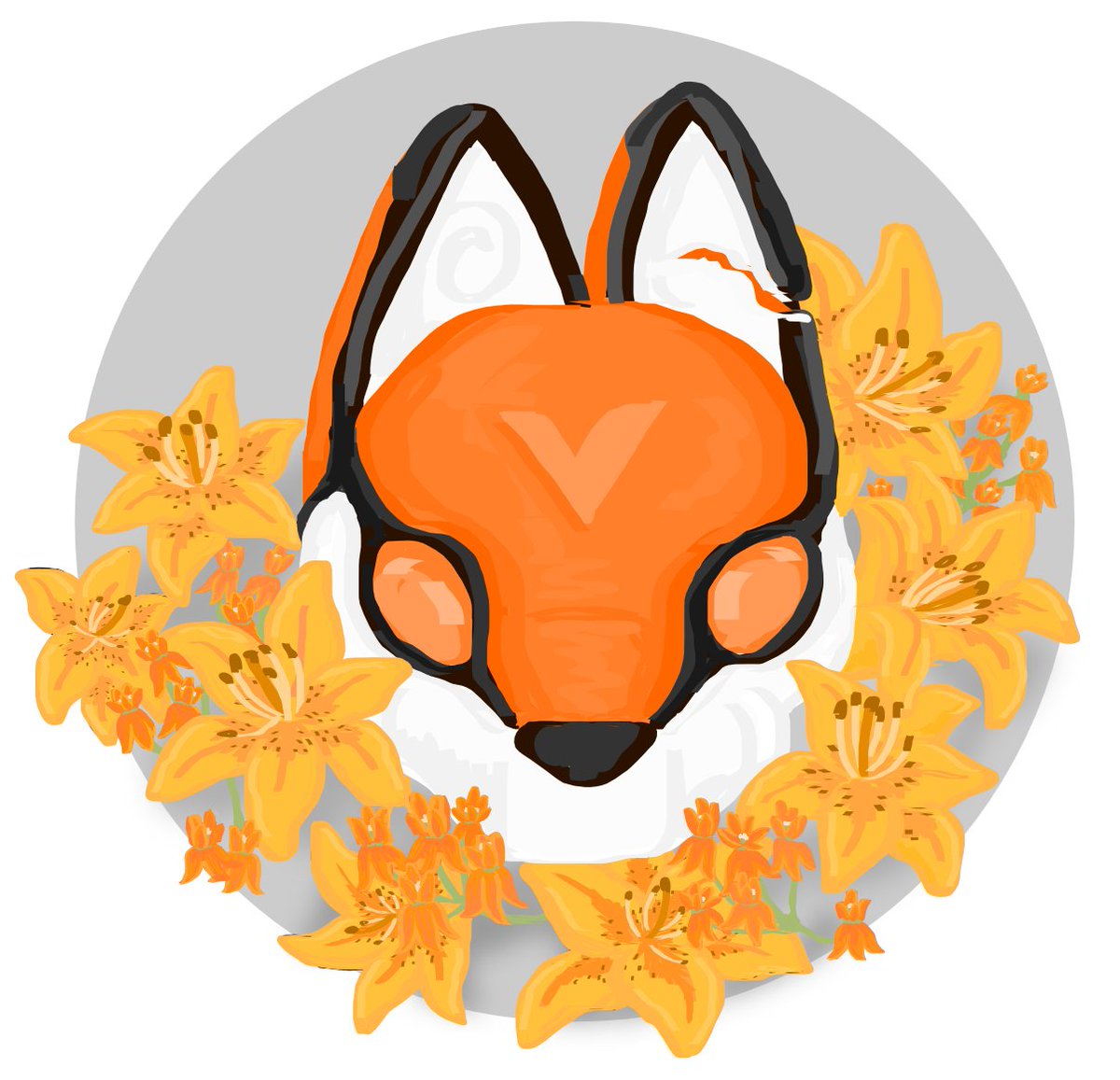 Topesli's tweet image. It's my birthday, so I'm posting one of my fave OC Noir's many faces, because what better day for some self indulgence right?

The flowers were picked for negative connotations in flower language - I had to look that up again cause I forgot the details.