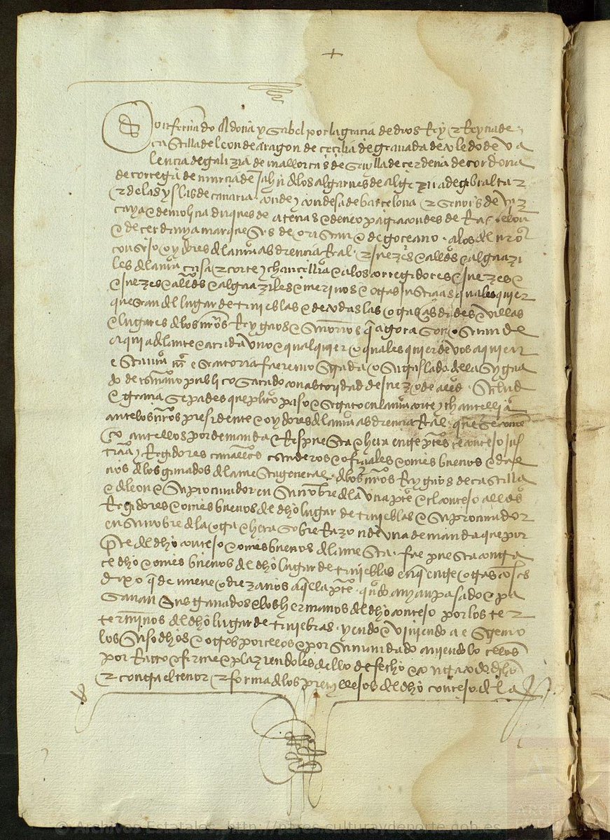 🧵 Hoy participamos en el #domingodepaleografia de los <a href="/AmigosAHN/">AmigosAHN</a> con este documento de 1497.

No parece complicado, pero sí hay algunas cosas que podemos comentar y que os vendrán bien para leer este tipo de textos.

Si os apetece, ¡seguid leyendo! 😉
#paleografia