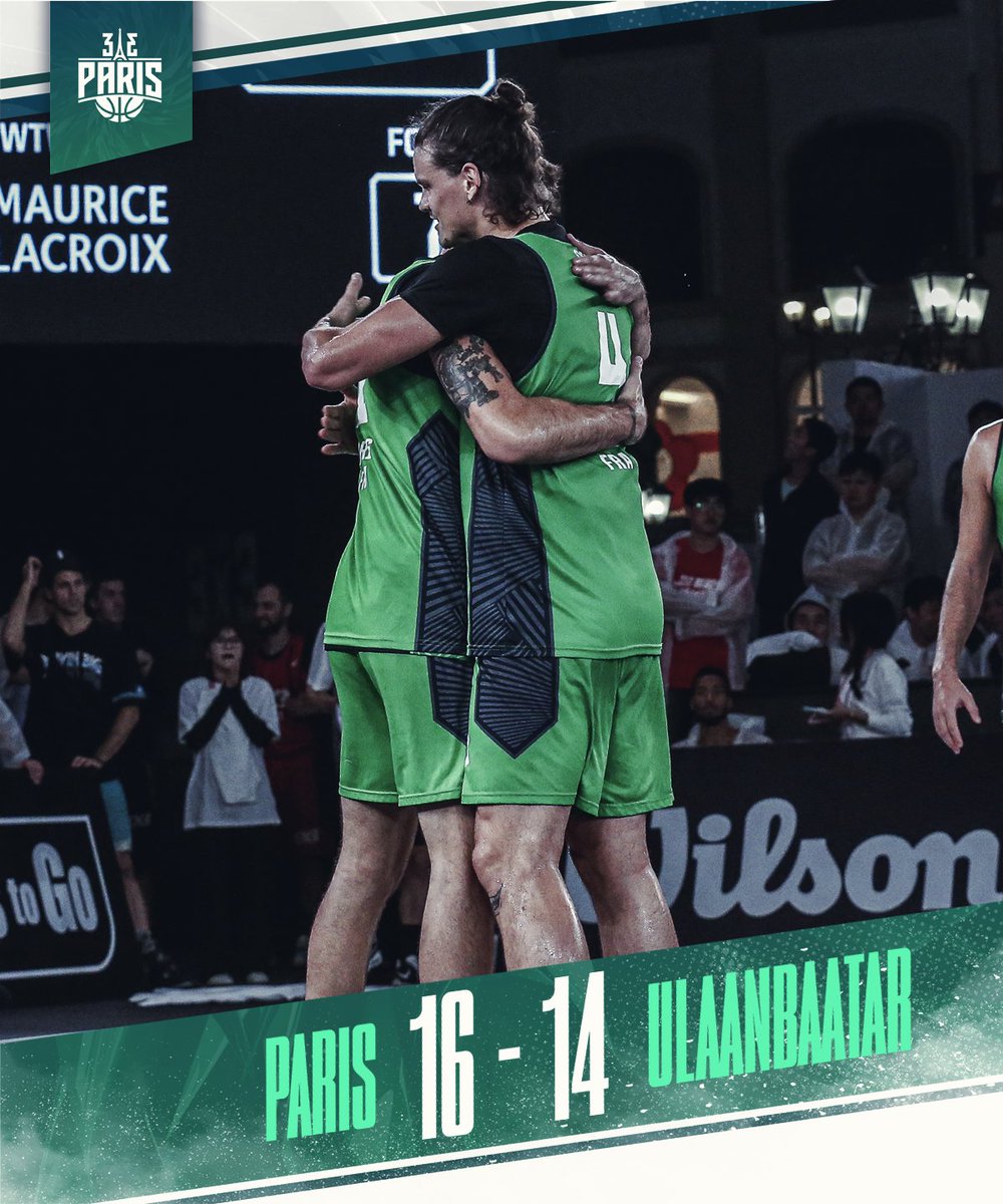 Quelle fin de match ! 🤯

Paris se qualifie pour la finale et rêve d'écrire l'histoire face aux numéro un mondiaux de Ub Huishan (12h05) ⚔️

  #3x3WTWuxi | <a href="/ffbasketball/">Fédération Française de BasketBall</a> 🇫🇷