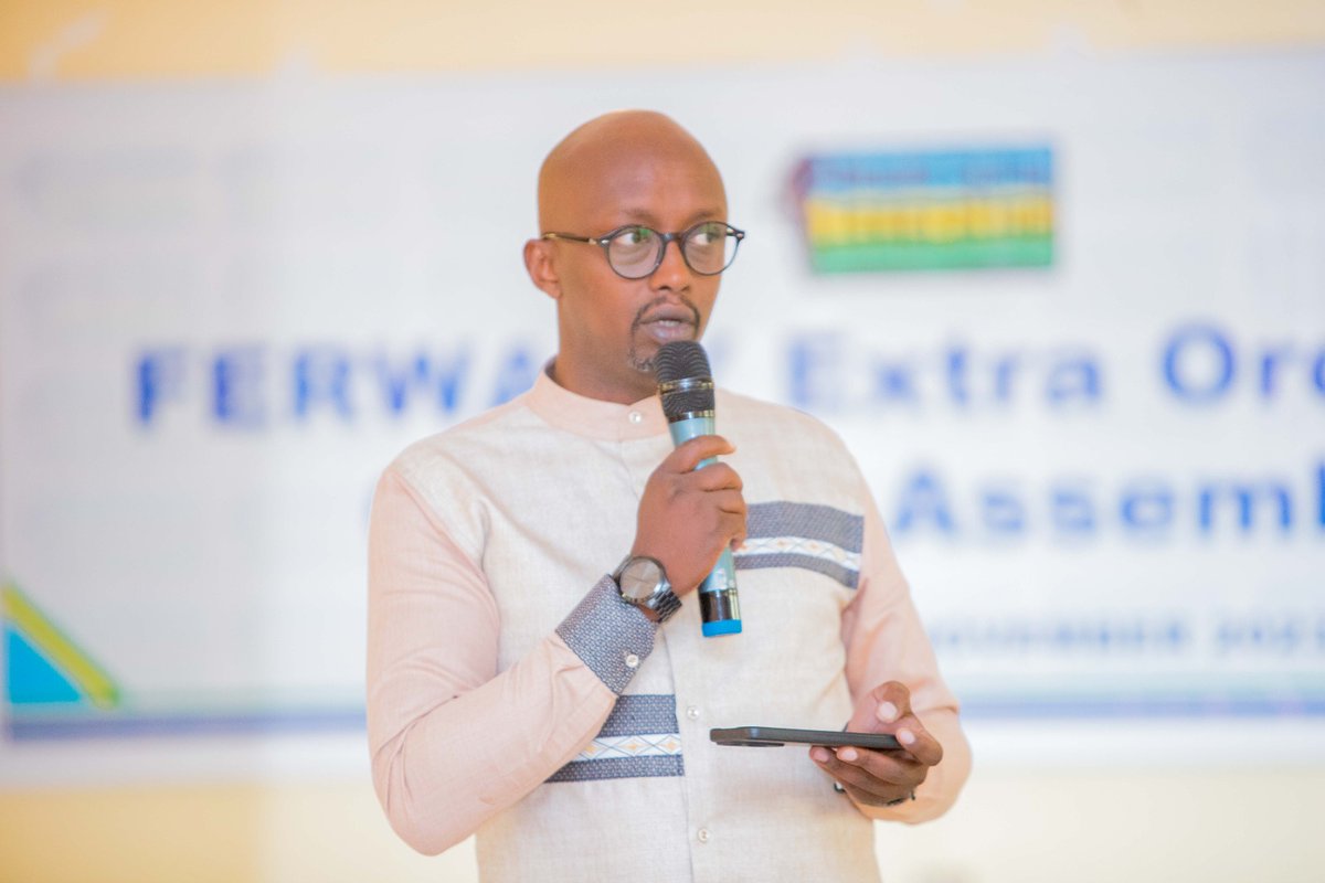 cyclingrwanda's tweet photo. #FERWACYELECTIONS2023 

Ndayishimiye Samson niwe utorewe kuyobora Ishyirahamwe ry'umukino w'amagare mu #Rwanda yagize amajwi 8 na oya 3. https://t.co/Ahkbcq9qIr