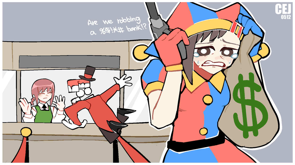 We're adventuring a bank. Pomni ! #TheAmazingDigitalCircuszooble