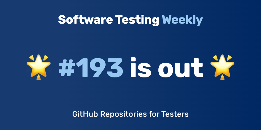 Software Testing Weekly 🚀 tweet media