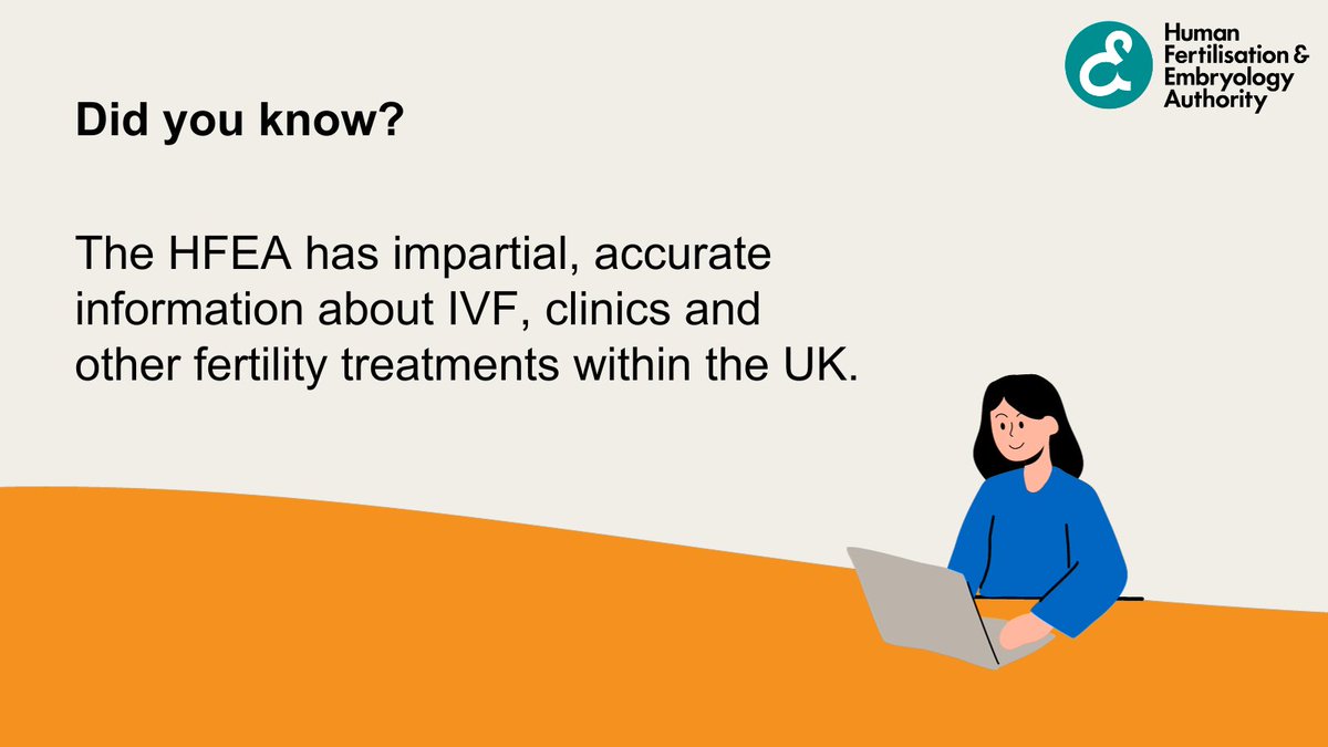 As the UK fertility regulator, we have lots of unbiased information available on our website about different treatment options for those going through fertility treatment. Find out more: HFEA: UK fertility regulator #FertilityEd #Fertility