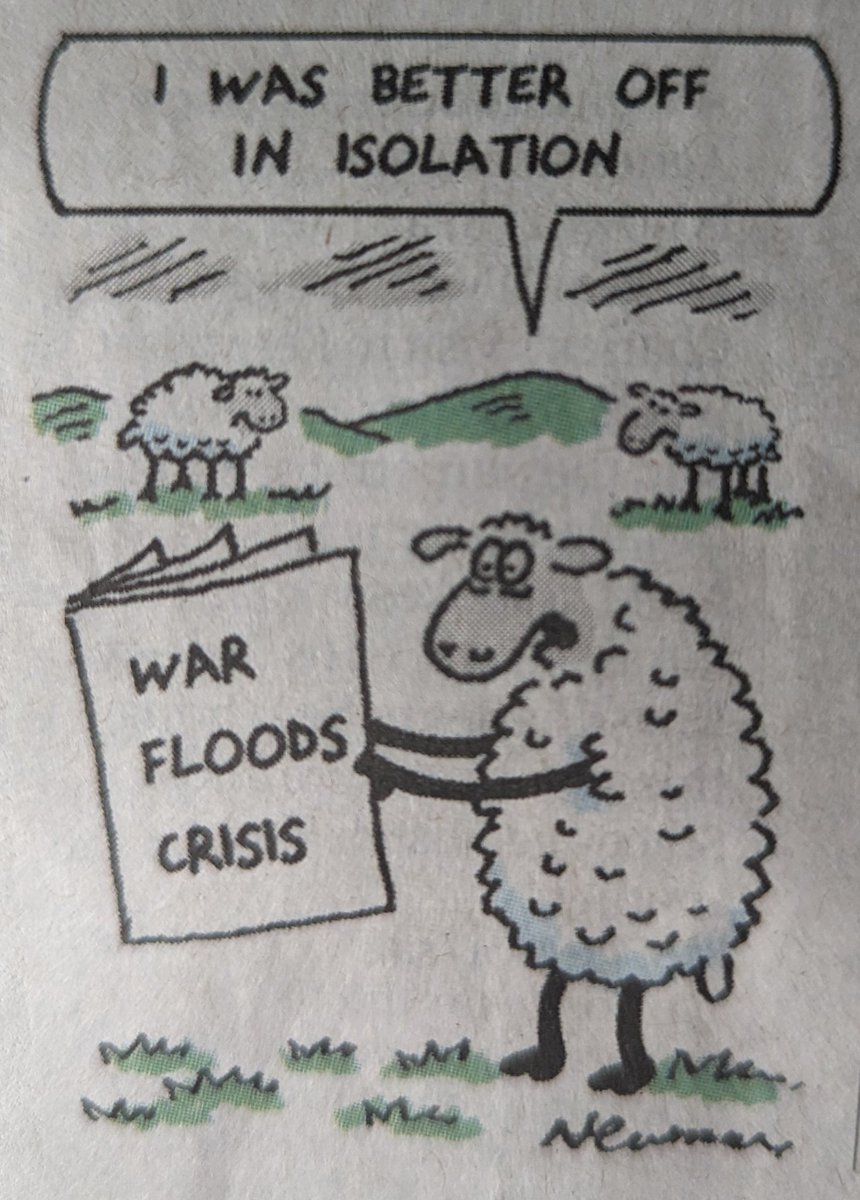 ianroberts79's tweet photo. @AnimalRising I thought this cartoon was funny in today's Sunday Times. Credit to Newman the artist https://t.co/WlQjIUNPmZ