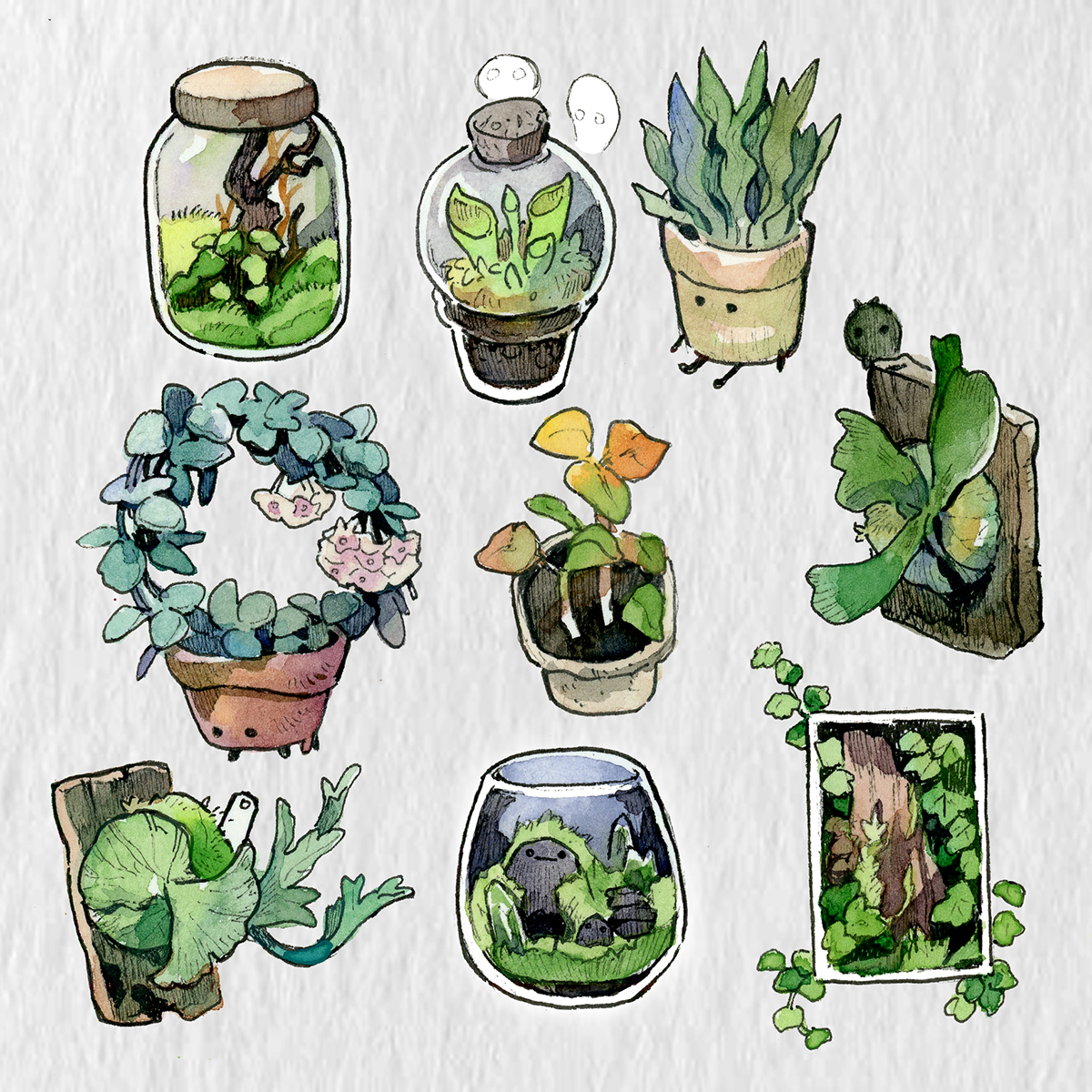 「friend's plants 」|niseのイラスト