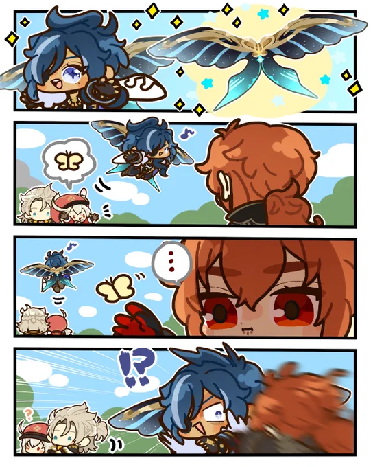 蝶々みたい🦋 🔥❄️ #ディルガイ 