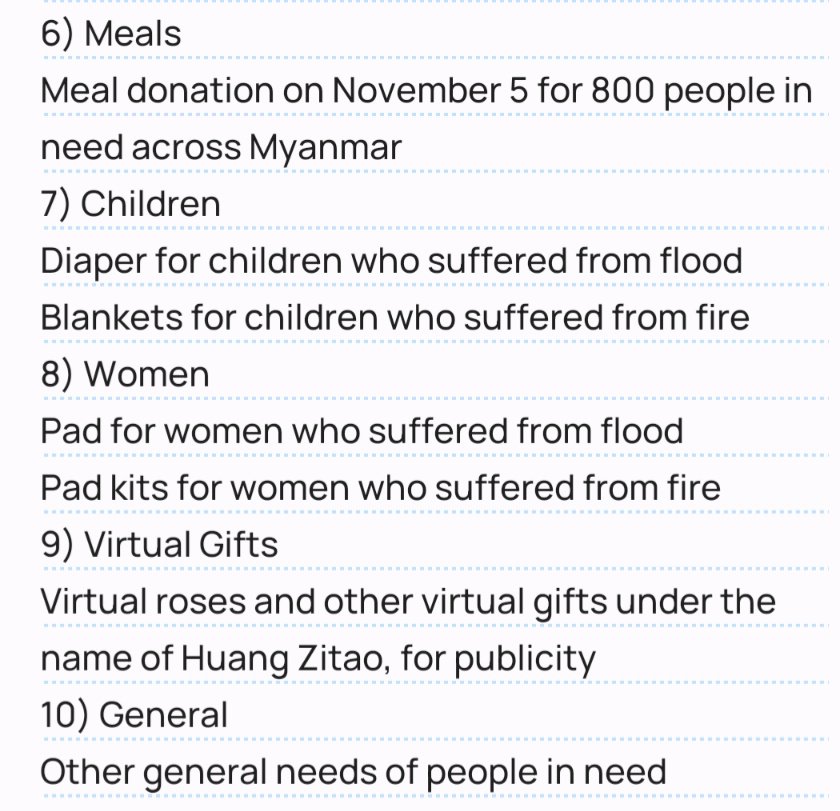 ZTAOMyanmarFans's tweet photo. On #1105HappyHailangsDay, Myanmar Hailangs has organized 10 donation projects worth of about 5,000 USD, all under #ZTAO's name. 
#HuangZitao #Tao #黄子韬 https://t.co/4rDLiPisbo