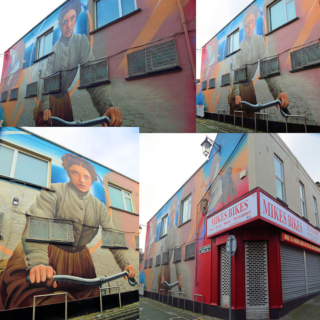 New mural which commemorates Josephine Cantwell, who was Dún Laoghaire’s first woman to be elected to Kingstown Urban District Council on 15 January 1920. Mural by @Mister__copy