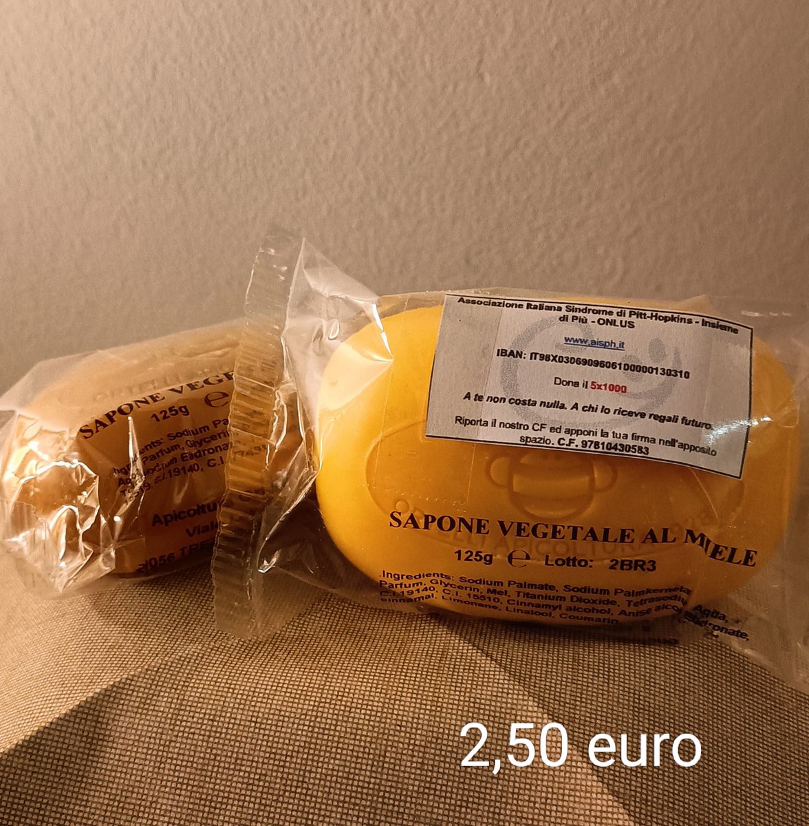PittHopkinsIT's tweet photo. Natale si avvicina a grandi passi
Per delle dolci feste all'insegna della solidarietà regalati e regala i gadget aisph.
Scrivi a natalesolidale@aisph.it
https://t.co/Qqk8bV5OWQ
Maschera di bellezza- miele e saponetta https://t.co/SDXxAr26aT