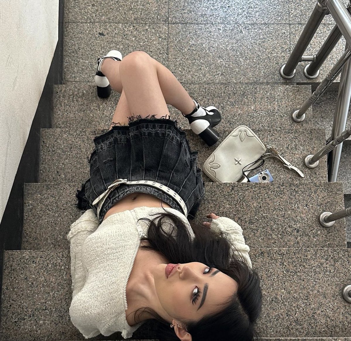 affairmation's tweet image. stairwell series.