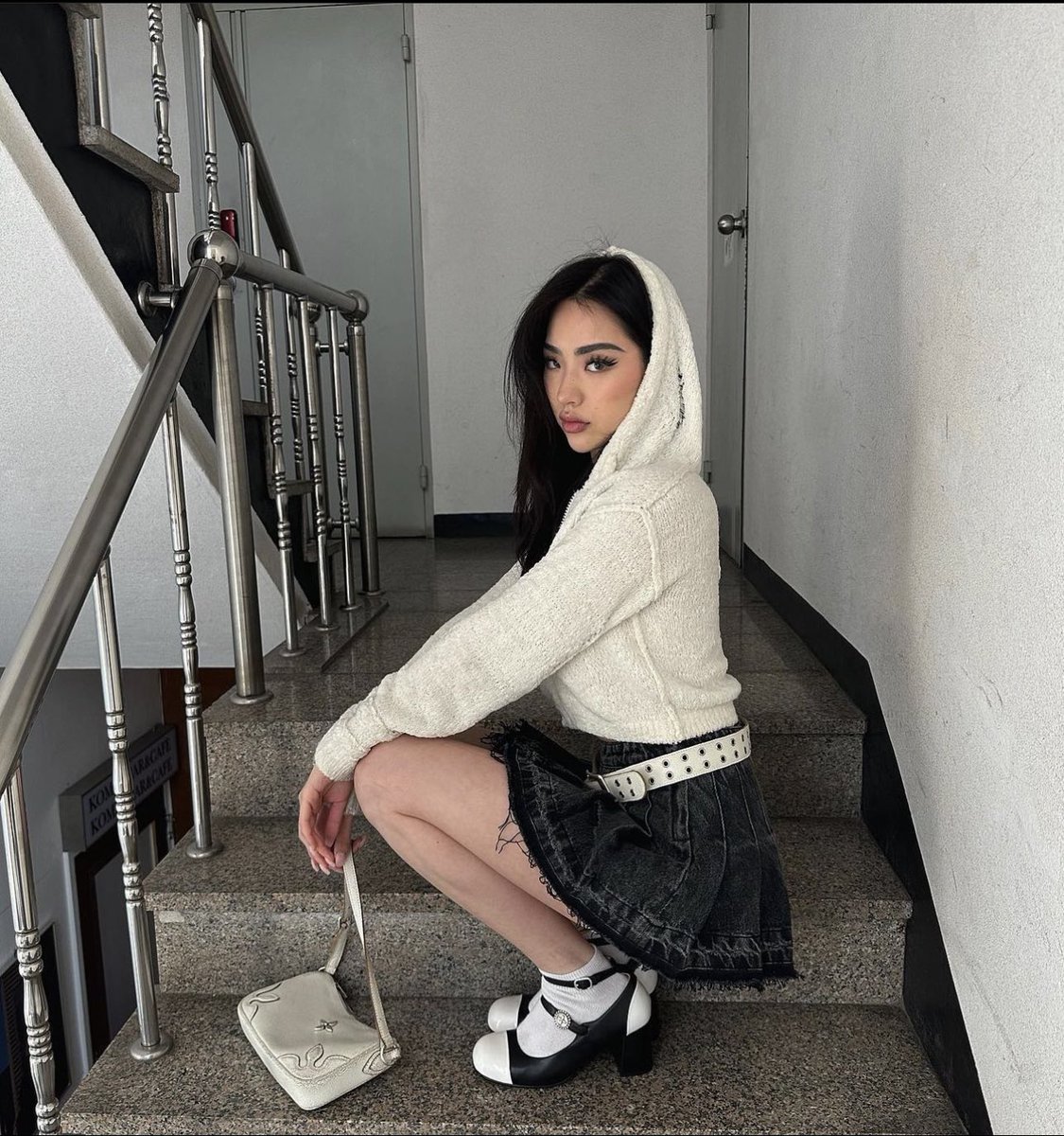 affairmation's tweet image. stairwell series.