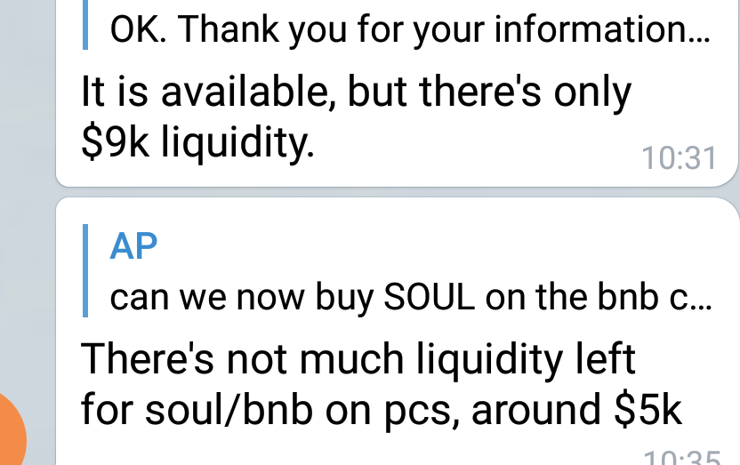 PhantasmaClub's tweet photo. $Soul $Kcal #noliquidity #PancakeSwap 🤦 https://t.co/n4lJ90y1YH