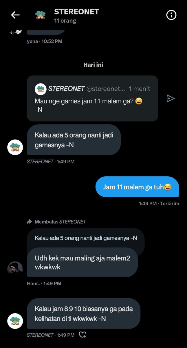 Stereonet doang ngajak main jam 11 malem 😅