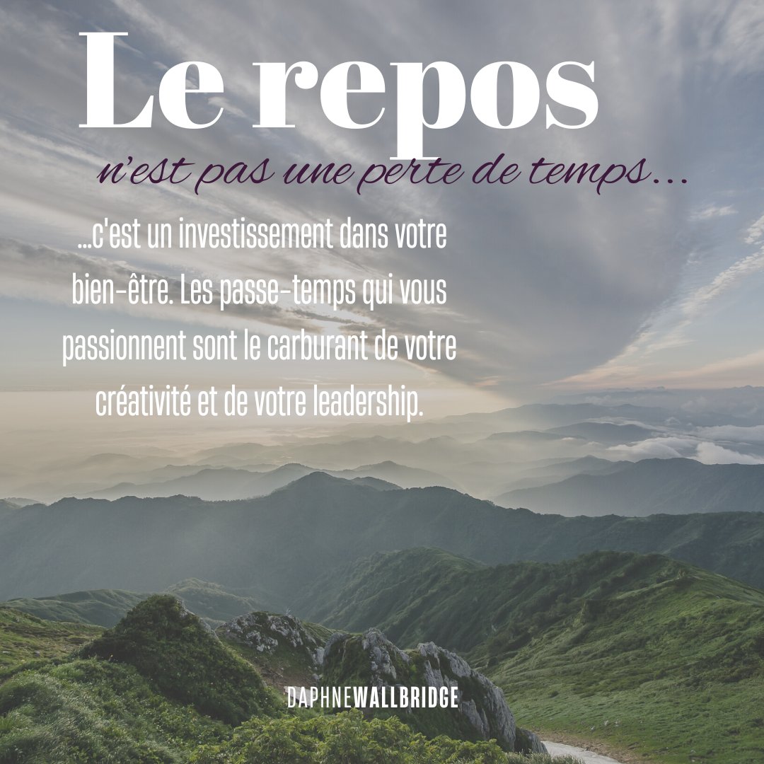 En tant que leader, le repos est un atout, et nos passe-temps sont des trésors. Prendre le temps de cultiver nos passions ne fait pas que nous ressourcer, cela nous rend aussi plus efficaces, empathiques et résilients. N'oublions pas que pour bien diriger, il faut d'abord bien se