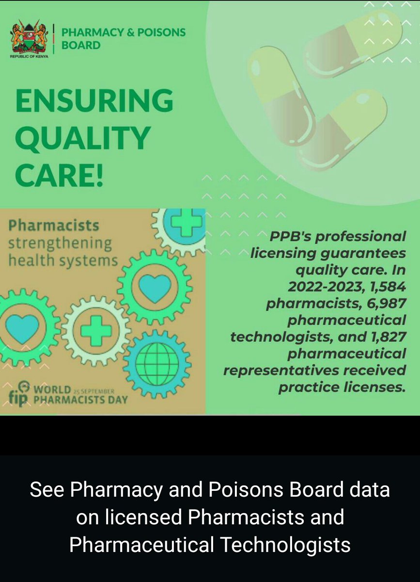 EGichane's tweet photo. The global standards being crusaded should start from Workforce to Population ratio.1st things 1st other conversations later. How 1,500 Pharmacists will deliver to 53M is Balderdash @cjohul @chemelik @elo_mapelu @LenkumeK @KenyaKpa @MOH_Kenya @Nakhumicha_S @muchiri_uri @chemelik https://t.co/434rPzygam